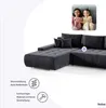 FEDVE Ecksofa Eckcouch DHAKA L Form Sofa mit Schlaffunktion Produktbild-Vorschau 6