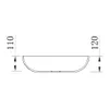 Aufsatzwaschbecken LEO - Mineralguss matt - Oval - 50 x 40 Produktbild-Vorschau 2