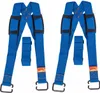 Two sets of blue shoulder straps for moving heavy items. Produktbild-Vorschau