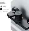 A close-up view of a black faucet with color options listed. Produktbild-Vorschau