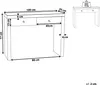 BELIANI Konsola lustrzana szklana 2 szuflady 77 x 100 cm Podgląd zdjęcia produktu 3
