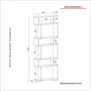 Skye Decor, Blok - White, Walnut, Bücherregale, Weiß, 60 x Produktbild-Vorschau 8