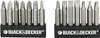 Two sets of screwdriver bits are displayed in black holders with the Black & Decker logo. Produktbild-Vorschau
