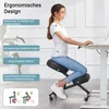 Tabouret ergonomique, roulettes verrouillables, réglable en Voir les images du produit 5