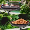 Metall Vogeltränke Schale Mit Klemme Wetterfest 30,5×5 cm Produktbild-Vorschau 4