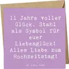 Mr. & Mrs. Panda Grußkarte Spruch 11. Hochzeitstag Produktbild-Vorschau 1