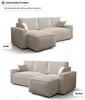 FEDVE Ecksofa Eldon L Form Sofa Schlaffunktion Bettkästen Produktbild-Vorschau 4
