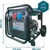 A generator with dimensions and weight indicated. Produktbild-Vorschau