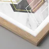 Gerahmtes Poster - Rahmen in heller Eiche - Zahlen Weiß Produktbild-Vorschau 2