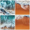 Gerahmtes Poster - Rahmen in heller Eiche - Sand Wasser Produktbild-Vorschau 9