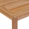 Close-up view of a wooden table surface and leg. Produktbild-Vorschau