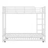 Łóżko piętrowe Merax 90x200 cm z wysuwanym łóżkiem 90x190 Podgląd zdjęcia produktu 8