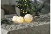 Schneeball-Kerze Snowball Echtwachs Batterie Timer warmweiß Produktbild-Vorschau 4