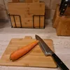 Bambus Holz Schneidebrett 4er Set 28x20x1cm Produktbild-Vorschau 5