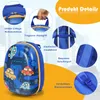COSTWAY 2 pezzi valigia per bambini + zaino, trolley per Anteprima dell’immagine prodotto 7