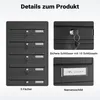 Sistema di cassette per lettere Wiltec 5 nero 556 x 270 x Anteprima dell’immagine prodotto 7
