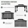 Corciano Hardtop Pavillon Tasmania 3x4,26m | Stahldach mit Produktbild-Vorschau 3