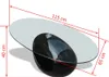 vidaXL Couchtisch mit Ovaler Glasplatte Hochglanz Schwarz Produktbild-Vorschau 7