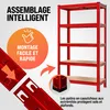 MONZANA® 2x Étagères charge lourde rouge 5 niveaux Voir les images du produit 4
