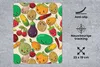 MuchoWow® Mauspad Mousepad Kawaii - Muster - Gemüse - Obst Produktbild-Vorschau 2