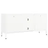 TV-Schrank Weiß 105x35x52 cm Stahl und Glas Produktbild-Vorschau 5