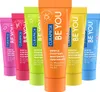 A row of colorful toothpaste tubes. Anteprima dell’immagine prodotto