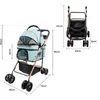 Hundewagen klappbar Transporttasche Hundebuggy bis 15kg Produktbild-Vorschau 7