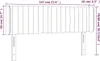 LED Kopfteil Blau 147x16x78/88 cm Stoff Produktbild-Vorschau 6