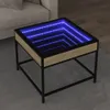 Couchtisch mit Infinity-LED Sonoma-Eiche 50x50x41 cm Produktbild-Vorschau 2