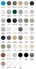 A grid of color swatches with corresponding text labels, likely representing different color options for a product. Produktbild-Vorschau