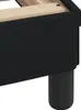 vidaXL Bett mit Matratze "Dover" Schwarz 90x190 cm Stoff Produktbild-Vorschau 4