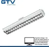 Svietidlo pre LED trubice 2x120 kancelárske leštený hliník Náhľad obrázku produktu 3