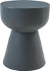 A dark gray, concrete-like side table with a rounded top and a conical base. Anteprima dell’immagine prodotto