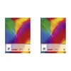 Two identical notebooks with colorful abstract covers are displayed side-by-side against a white background. Anteprima dell’immagine prodotto