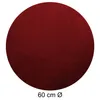 Kissenbezug rund 60 cm brodeaux Leinenoptik Kissenhülle Produktbild-Vorschau 4