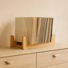 Relaxdays Schallplattenständer, für 50 LPs, Bambus, Acryl, Produktbild-Vorschau 2