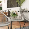 Outsunny Polyrattan Gartenmöbel Set, Outdoor Lounge Produktbild-Vorschau 8