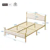 Flieks Metallbett 140x200cm Bettgestell Doppelbett Produktbild-Vorschau 3