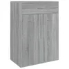 vidaXL Botník Grey Sonoma 60x35x84 cm Dřevěný materiál Náhled obrázku produktu 1