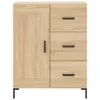 vidaXL Highboard Sonoma-Eiche 69,5x34x180 cm Holzwerkstoff Produktbild-Vorschau 9