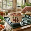 Casserole émaillée pour légumes, 22 cm, 6 litres Voir les images du produit 3