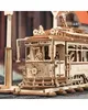 RoboTime 3D mechanisches Holzpuzzle Straßenbahn Produktbild-Vorschau 4