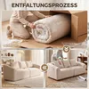 HOMCOM 3-zitsbank, 225 cm. Comfortabele bank met Productafbeelding-voorbeeld 7