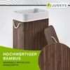 Juskys Bambus Wäschekorb Curly 72 Liter Braun — Podgląd zdjęcia produktu 5