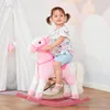 HOMCOM Kinder Schaukelpferd Schaukeltier Schaukelspielzeug Produktbild-Vorschau 2