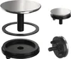 Several components of a sink drain assembly are displayed against a white background. Podgląd zdjęcia produktu