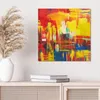 DEQORI Hybrid Leinwand Bild 50x50 cm 'Feuerwerk der Farben' Produktbild-Vorschau 4
