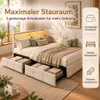 INONEFT Polsterbett Jugendbett 140x190 mit Stauraum Schubl, Produktbild-Vorschau 4