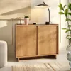 Kommode SUNA 98 cm Sideboard Karamell Eiche 2 Türen Produktbild-Vorschau 2