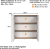 trendteam Touch Bad Spiegelschrank Eiche Nachbildung, B/H/T Produktbild-Vorschau 11